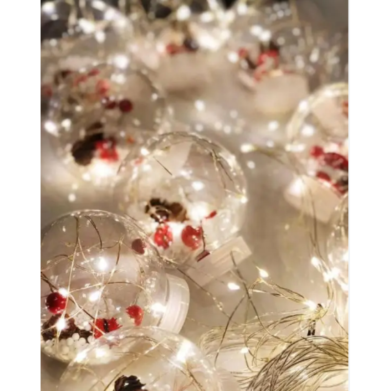 Xmas гирлянда микс 4 вида 200L WW-1 Copper curtain ball lamp WW Тёп.белый 3M*1.5M 7258
