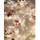 Xmas гирлянда микс 4 вида 200L WW-1 Copper curtain ball lamp WW Тёп.белый 3M*1.5M 7258