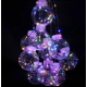 Xmas гірлянда (Штора) 150 Led (Copper) на мідному дроті прозорі кулі Мульти 8см 3M*1,5M (30) 7250
