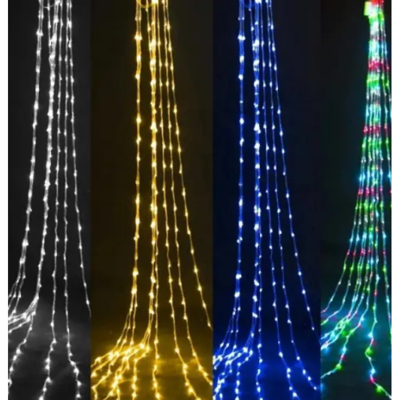 Xmas гирлянда LED (Водопад 3M*1.5M) 240-WW-2 Теплый белый 7600- Замовити за ціною 633 грн.