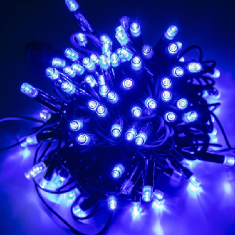 Xmas гірлянда LED 100L 3.3 Line B-1 Синя 10 метрів Вулична+з'єдн.Білий 3931