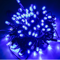 Xmas гирлянда LED 100L 3.3 Line B-1 Синяя 10 Mетров Уличная+соед.Белый 3931