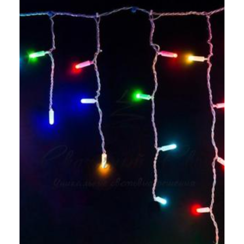 Xmas гирлянда LED 120 3.3Line Short curtain(Сосульки/Бахрома) M-1 RGB 5Mетров Ул.+соед.Белый 7234- Замовити за ціною 1116 грн.