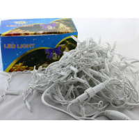Xmas гірлянда LED 120 3.3Line Short curtain(Бульбашки/Бахрома)WW-1 Теп.білий 5М Вул.+соед.Бел 3938
