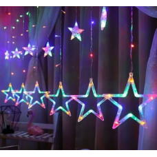 Xmas гірлянда STAR CURTAIN 12 BLUE Зірки 3M*80CM*50CM 8112