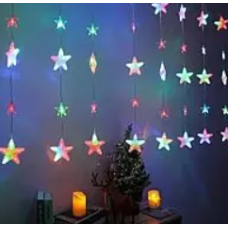 XMAS Гірлянда штора Зорепад 120L на мідний пров 3M*180CM Мультикольорова Mulit 8175