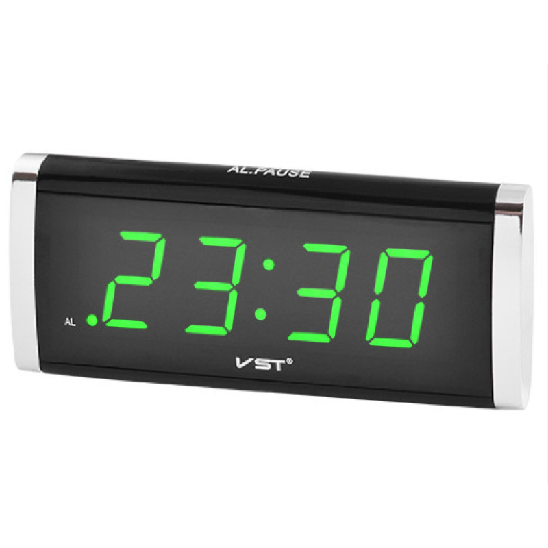 Годинник мережевий VST 730-4 зелений