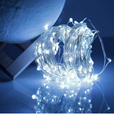 Гірлянда на батарейках + USB 3 m 30 led W WHITE 7740