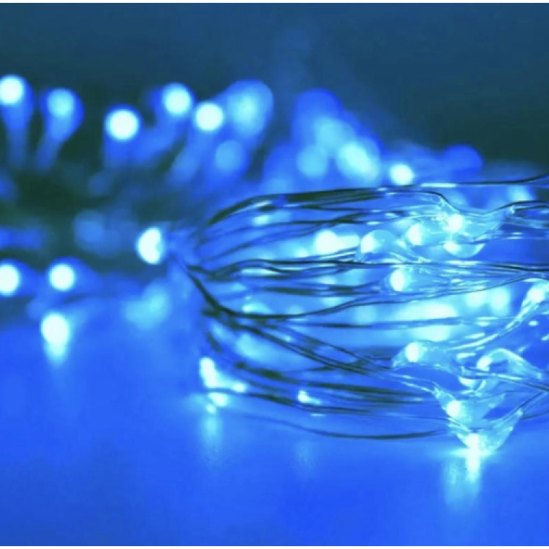 Гірлянда на батарейках + USB 5 m 50 led B BLUE 7745- Замовити за ціною 109 грн.