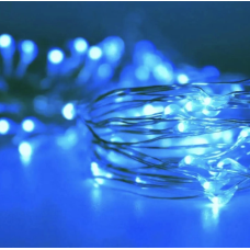 Гірлянда на батарейках + USB 5 m 50 led B BLUE 7745