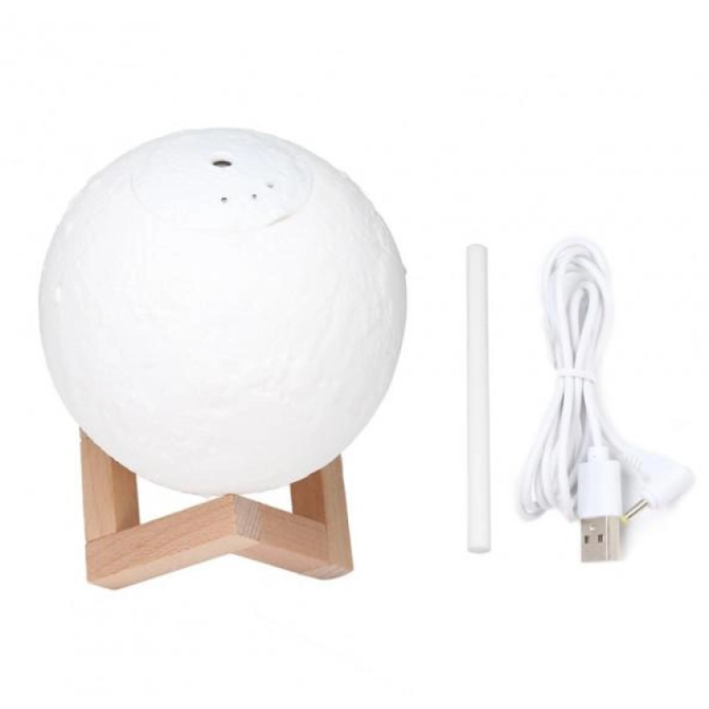 Зволожувач повітря нічник Місяць 3D Moon Lamp ультразвуковий