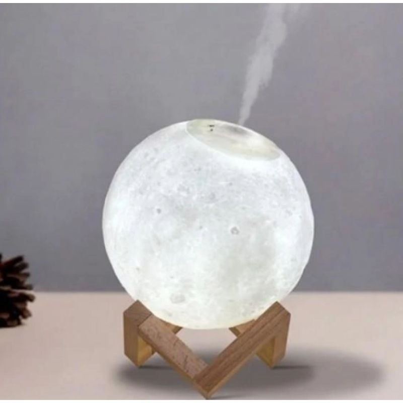 Зволожувач повітря нічник Місяць 3D Moon Lamp ультразвуковий