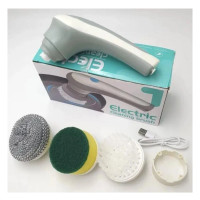 Щітка для миття посуду з насадками акумуляторна Electric Cleaning brush
