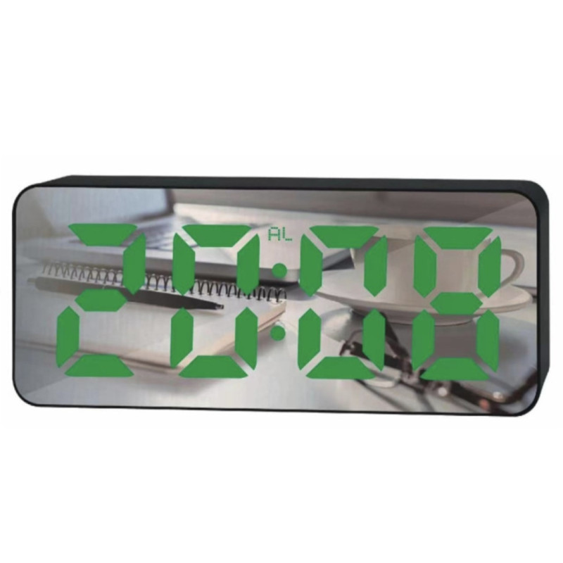 Дзеркальний настільний LED-годинник DS-3821L