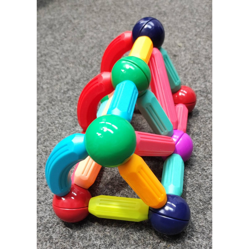 Магнитный конструктор Magnetic Sticks&Balls 26 палочек и 10 шариков- Замовити за ціною 458 грн.