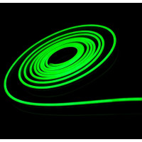Стрічка Силіконова LED NEON Зелена 5м Green 12V-220V 0764