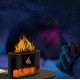 Лампа зволожувач повітря Docsal Flame 3в1 із соляним камінням