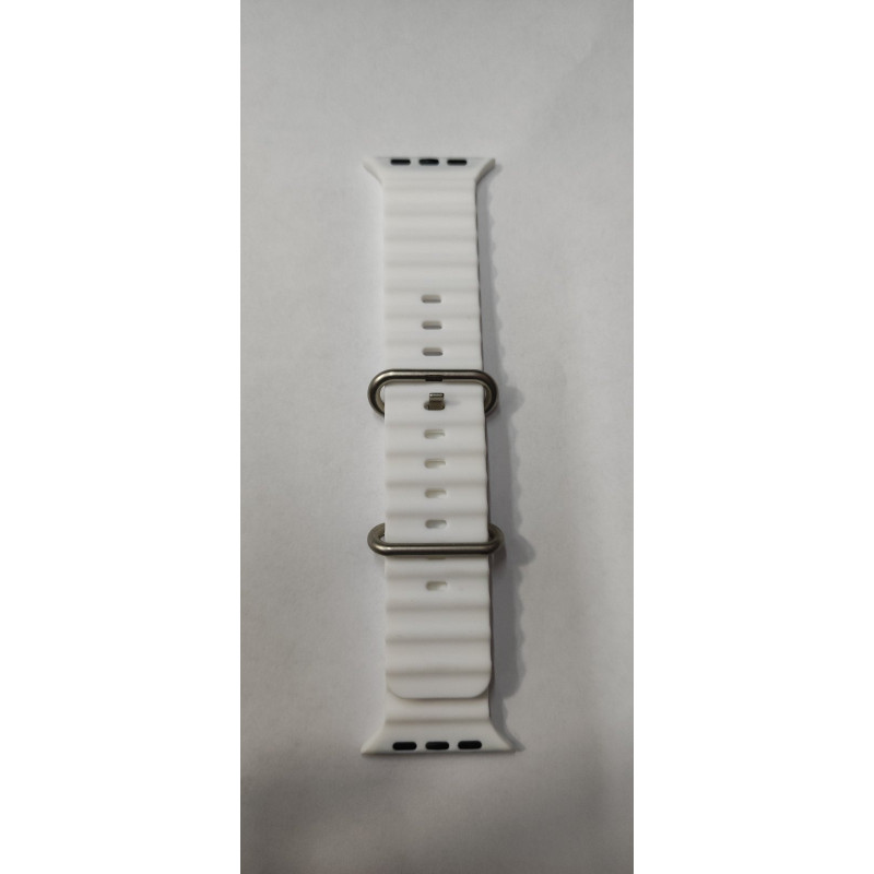 Ремінець для смарт силіконовий годинник 42/44/45 mm (Білий)
