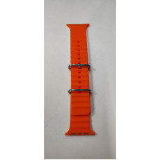 Ремінець для смарт силіконовий годинник 42/44/45 mm (Помаранчевий)