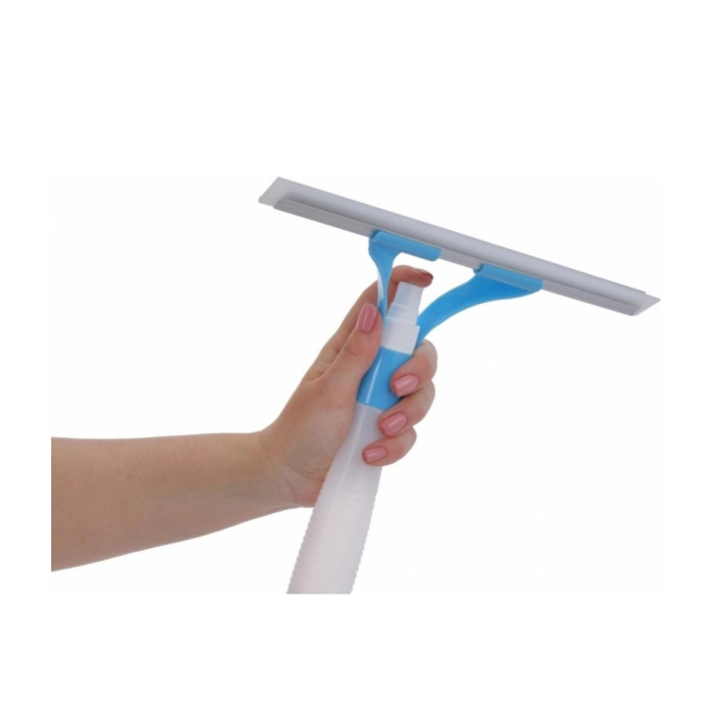 Щітка для миття вікон Economix Cleaning із пульверизатором, силіконовий скребок