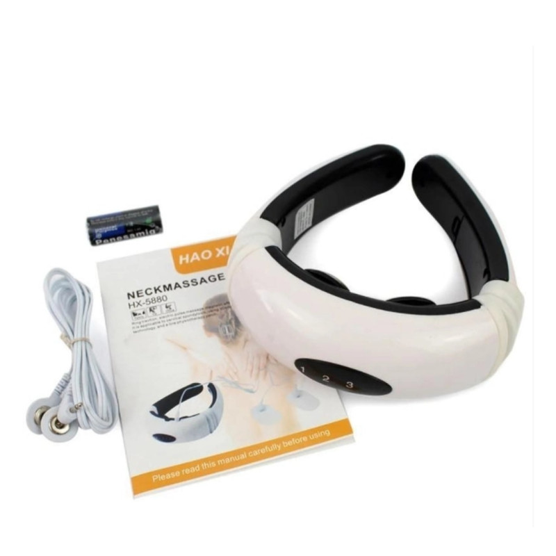 Електростимулятор масажер для шиї фізіотерапія Cervical vertebra Neck Massager