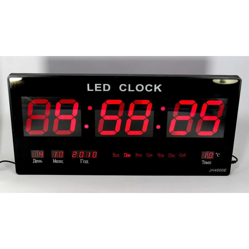 Настенные часы Led с подсветкой 3615 red- Замовити за ціною 654 грн.