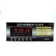 Настенные часы Led с подсветкой 3615 red
