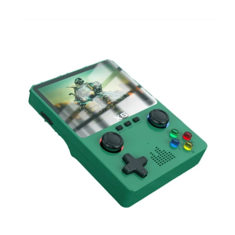 Портативна ігрова приставка X6 GBA для дітей 1000 ігор/3.5'' IPS, 640x480/AV вихід/консоль, ретро/2000mAh Зелений- Замовити за ціною 1595 грн.