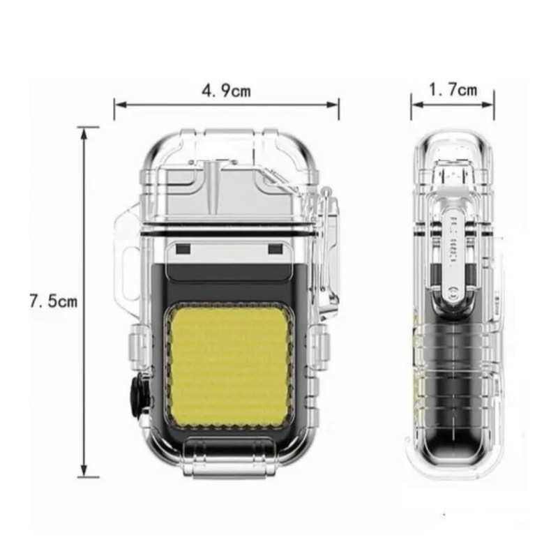 Запальничка спіральна USB та Led ліхтарик 9258