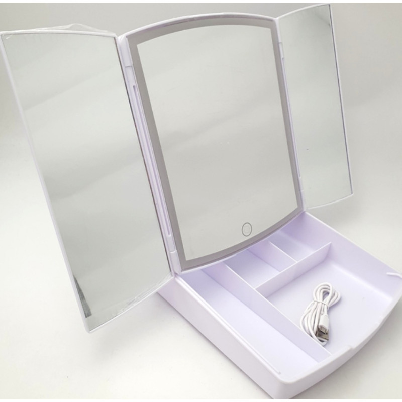 Настольное зеркало с подсветкой Led Mirror my fold away