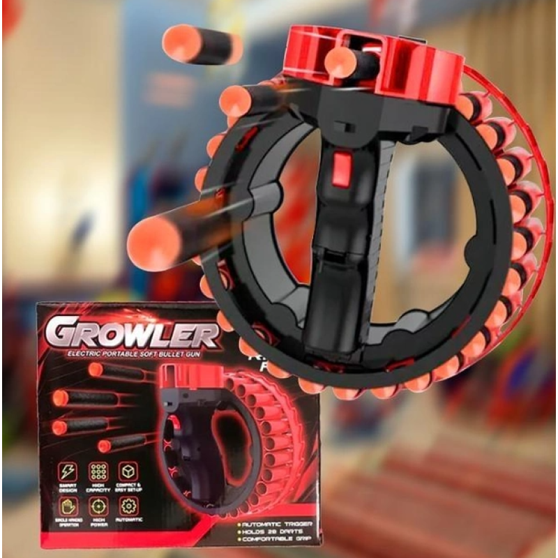 Іграшковий бластер від акумулятора з 28 патронами GROWLER H01