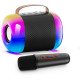Портативна колонка К21 із мікрофоном. 5W, RGB