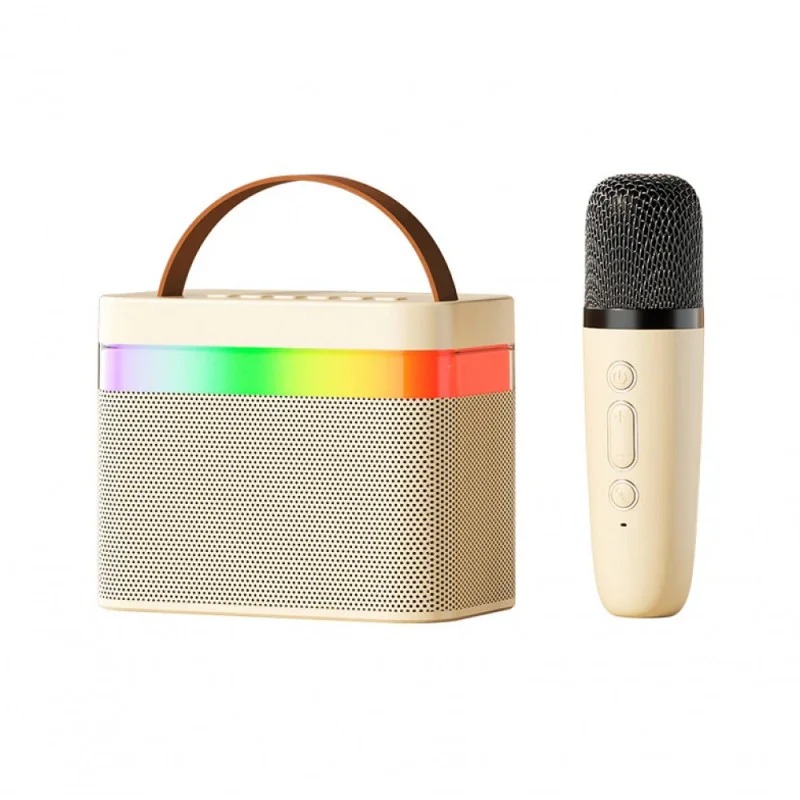 Портативна колонка К18, мікрофон, RGB