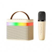 Портативна колонка К18, мікрофон, RGB