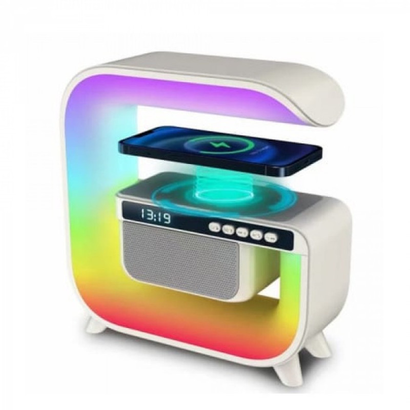 Розумна лампа-нічник з Bluetooth колонкою та бездротовою зарядкою HM-G3