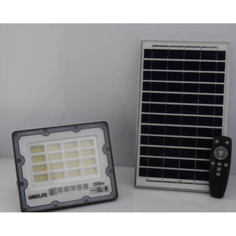 Вуличний ліхтар на стовп на сонячній панелі 200W JX 007