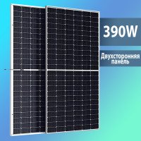 Солнечная панель 390W, двухсторонняя, монокристалл (2022x992x30)