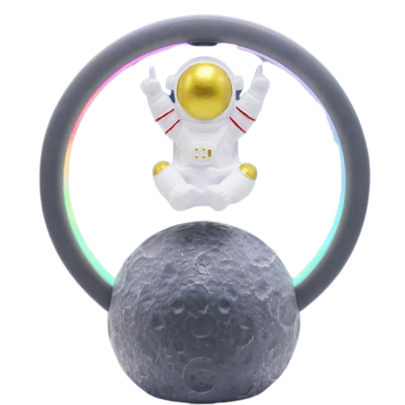 Лампа ночник Левитирующий Космонавт с bluetooth колонкой RGB