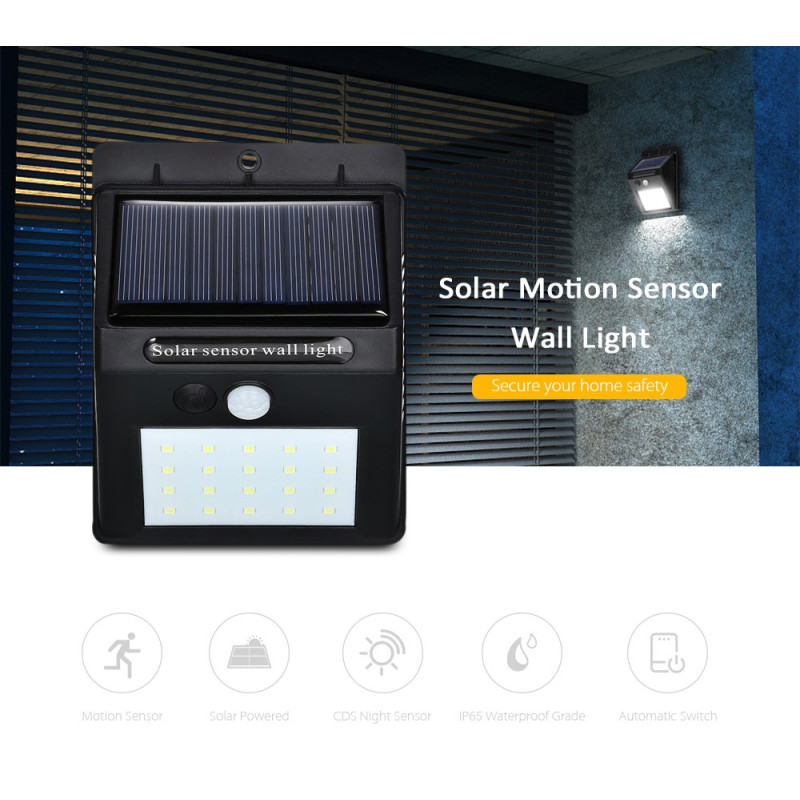 Ліхтар Навісний з датчиком руху 609-30 + solar