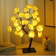 Светодиодное дерево, "Желтые Розы" 50CM 24LED USB THL-24-130