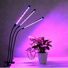 Потрійна ультрафіолетова гнучка фітолампа для рослин на прищіпці Led Plant Grow Light USB
