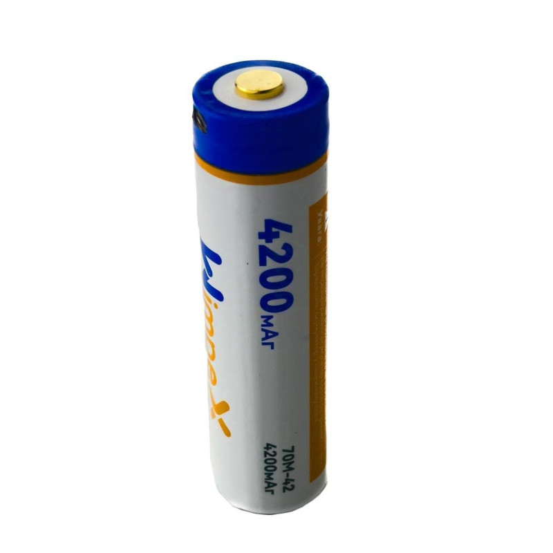 Акумулятор 18650 Wimpex WX1435 USB літієвий 4200 mAh
