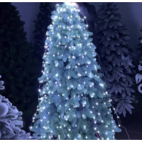 Led гірлянда "Крапля роси" Хвіст, 300led 3m, USB, з пультом, білий/холодний білий THL-24-42
