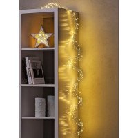 Led гірлянда крапля роси "Хвіст", USB, пульт, 2м 400 LED, теплий білий THL-24-50
