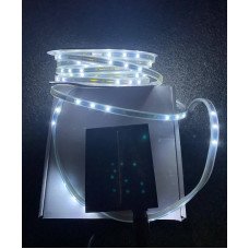 Led гирлянда уличная, 10 метров с солнечной панелью , холодный белый THL-24-60