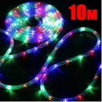 Уличная Гирлянда 10 метров Силиконовый Шланг LED RGB