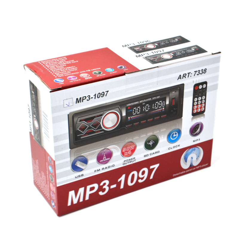 Автомагнітола MP3 1097 BT+знімна панель ISO cable
