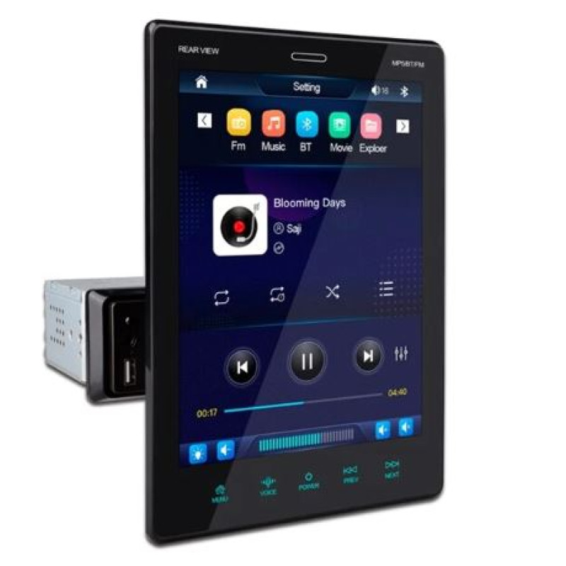 Автомагнітола 1Din 9.5" Tesla Style 9510A Android (2 ram / 16gb rom) + gps