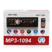 Автомагнітола MP3 1094 BT знімна панель ISO cable