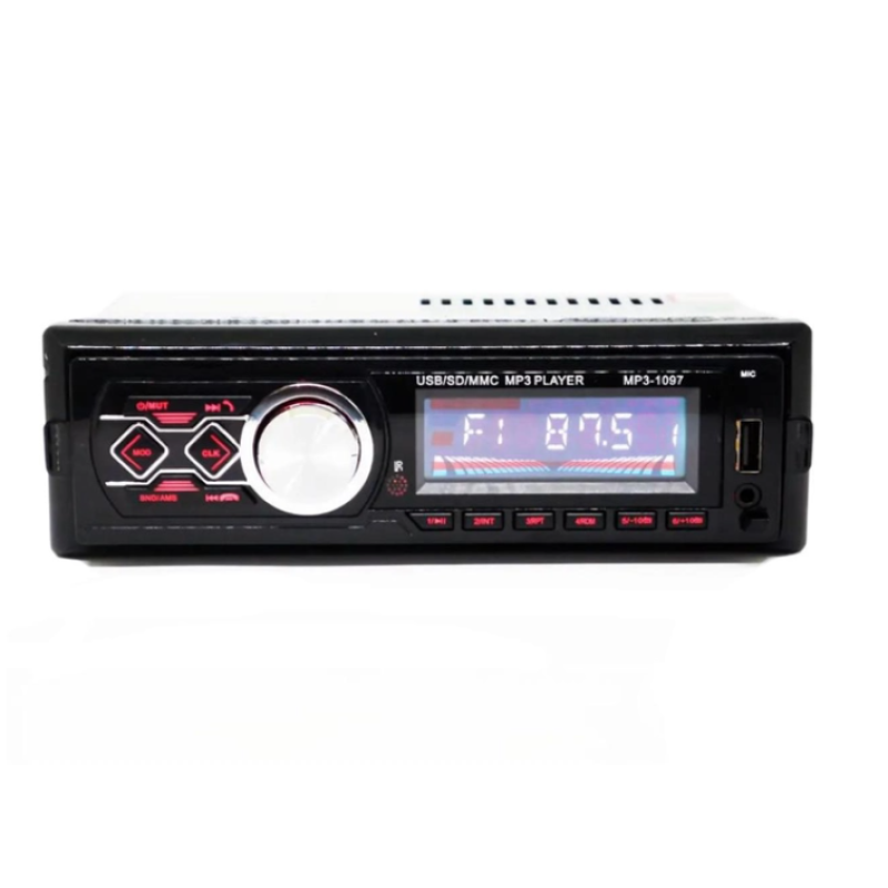 Автомагнітола MP3 1097 BT знімна панель ISO cable